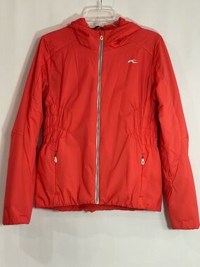 KJUS Delvin Red FRX 3D Hooded Windbreaker Jacket Women's Medium